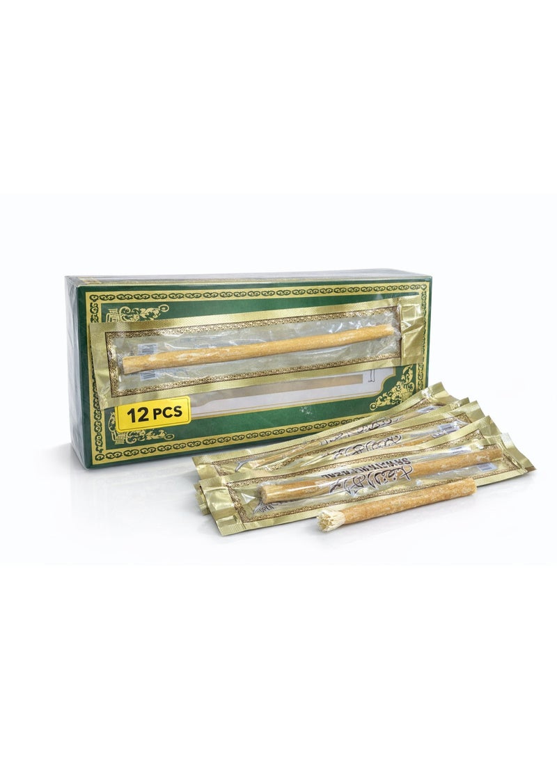 Natural Miswak Sticks 12 Pcs Pack – Individually Wrapped - Image 2